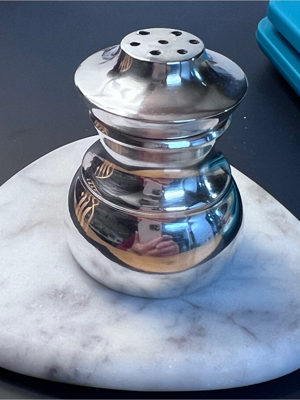 Vintage Tiffany & Co. Sterling Silver Salt Shaker, monogram R
